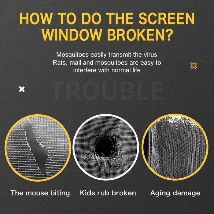 Window Screen Repair Tape Mesh Roll