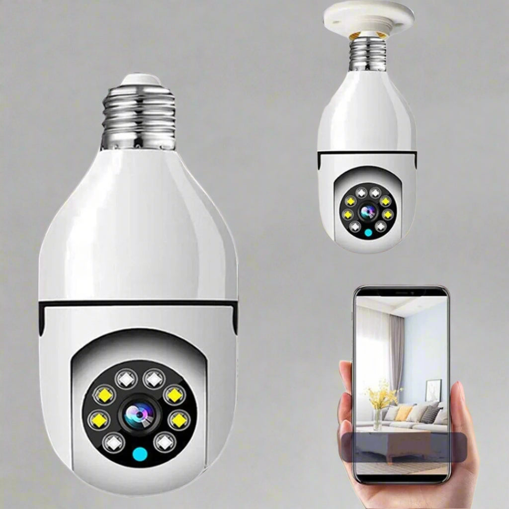V380 Pro Fisheye 360 Degree Panoramic Wireless WiFi IP CCTV Security (Pack of 1)