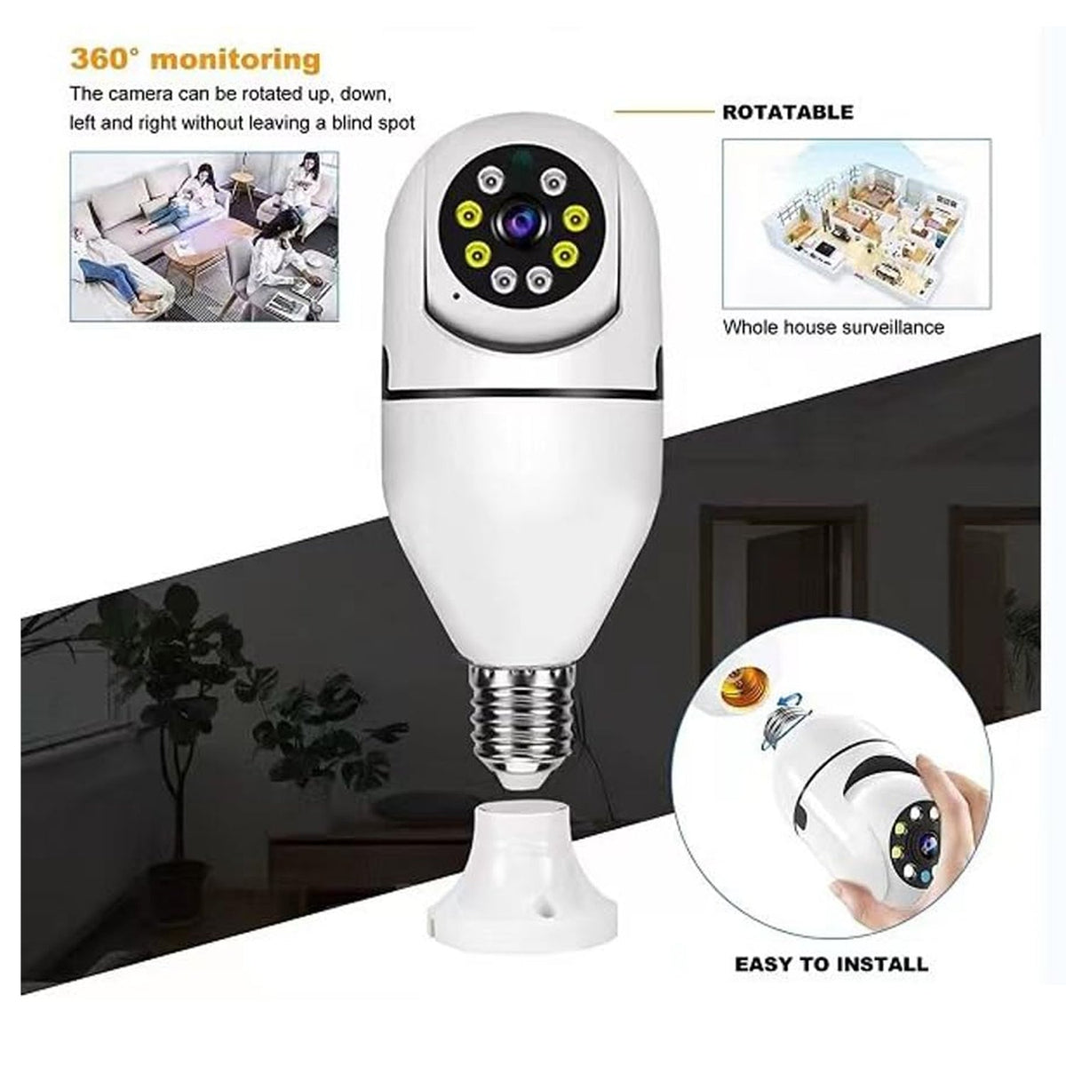 360 Degree Panoramic Wireless WiFi IP Security Camera