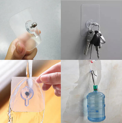 Wall Adhesive Hooks, No-Drilling Waterproof Screw for Hanging