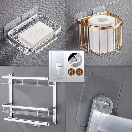 No-Drilling Waterproof Wall Adhesive Hooks
