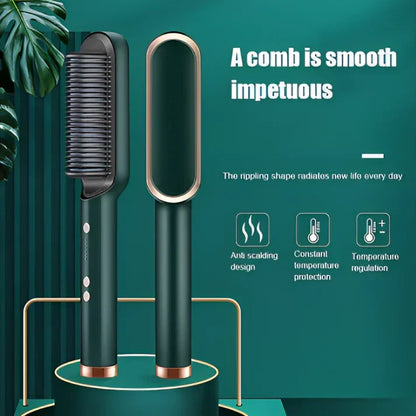 Professional Electric Hair Straightener Brush
