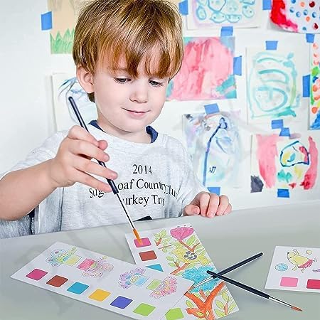 Reusable Watercolor Painting Book with Water Brush