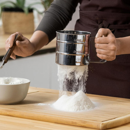 Stainless Steel Manual Flour Sifter