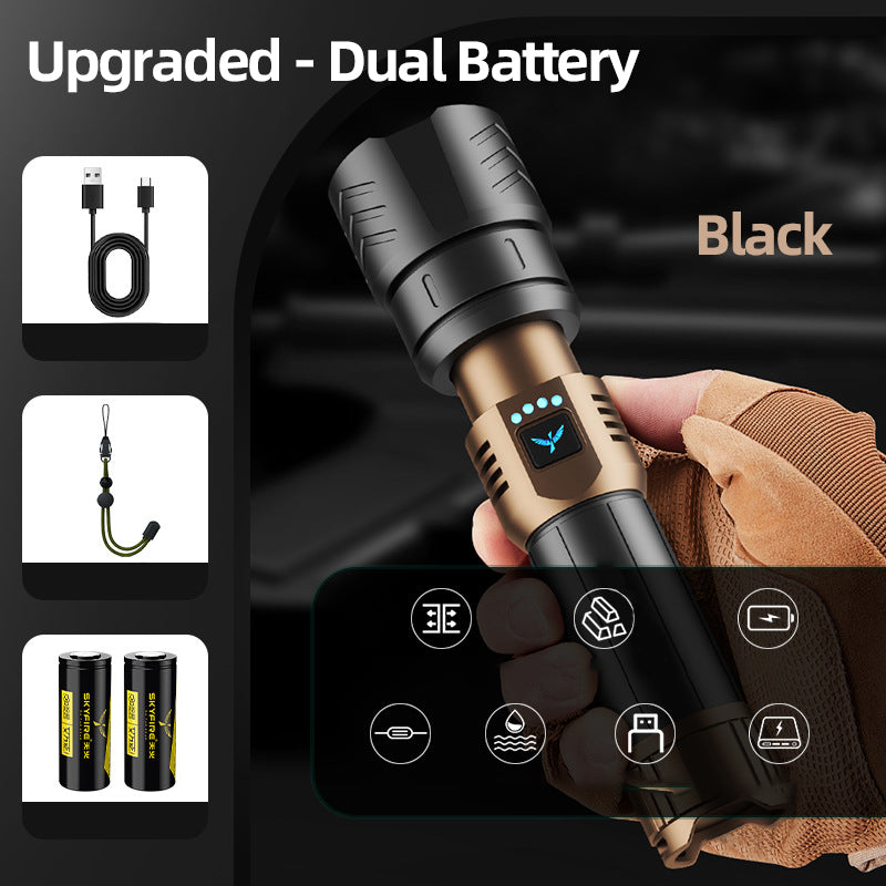 High Brightness and Long-Distance Illumination LED Flashlight