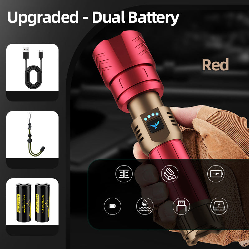 High Brightness and Long-Distance Illumination LED Flashlight